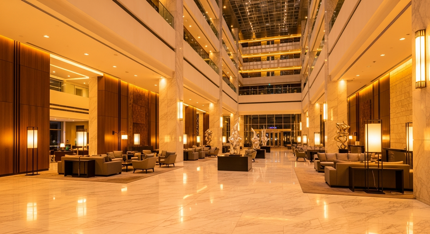 Luxury Hotel Lobby